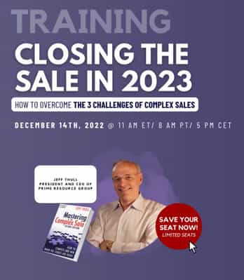 Mastering the Complex Sale Webinar Dec 14 at 11am ET